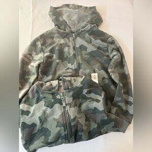 Matching Camo Zip Up Hoodie